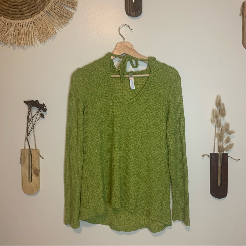Green Guru Active Waffle Knit Hoodie Size Large Activewear